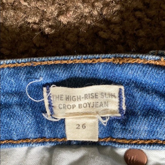 Madewell High-Rose slim boyfriend crop jean - Picture 4 of 5
